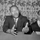 Martin Luther King Jr. asks that then-President John F. Kennedy issue an executive order declaring all forms of racial segregation illegal at a press conference June 5, 1961, in New York. (Associated Press)